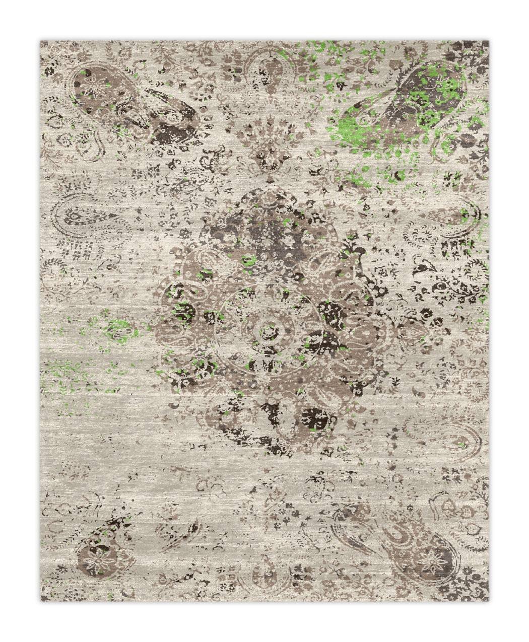 Hand-knotted carpet detail — Narayan Carpets